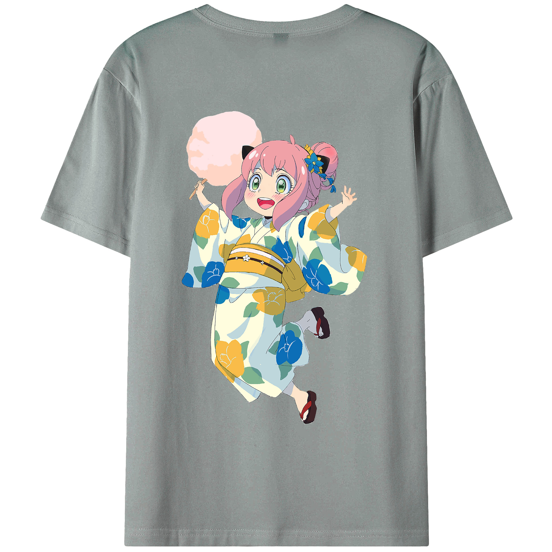 （画像用） SPY×FAMILY间谍家家酒 綿100％ メンズ半袖Tシャツ（バックプリント） 通気性